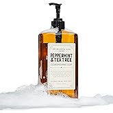 Body Prescriptions Crimson & Oak Men's Deep Cleansing Hand Soap with Pump Dispenser, 17 Fl Oz (Pack of 1), Peppermint and Tea Tree