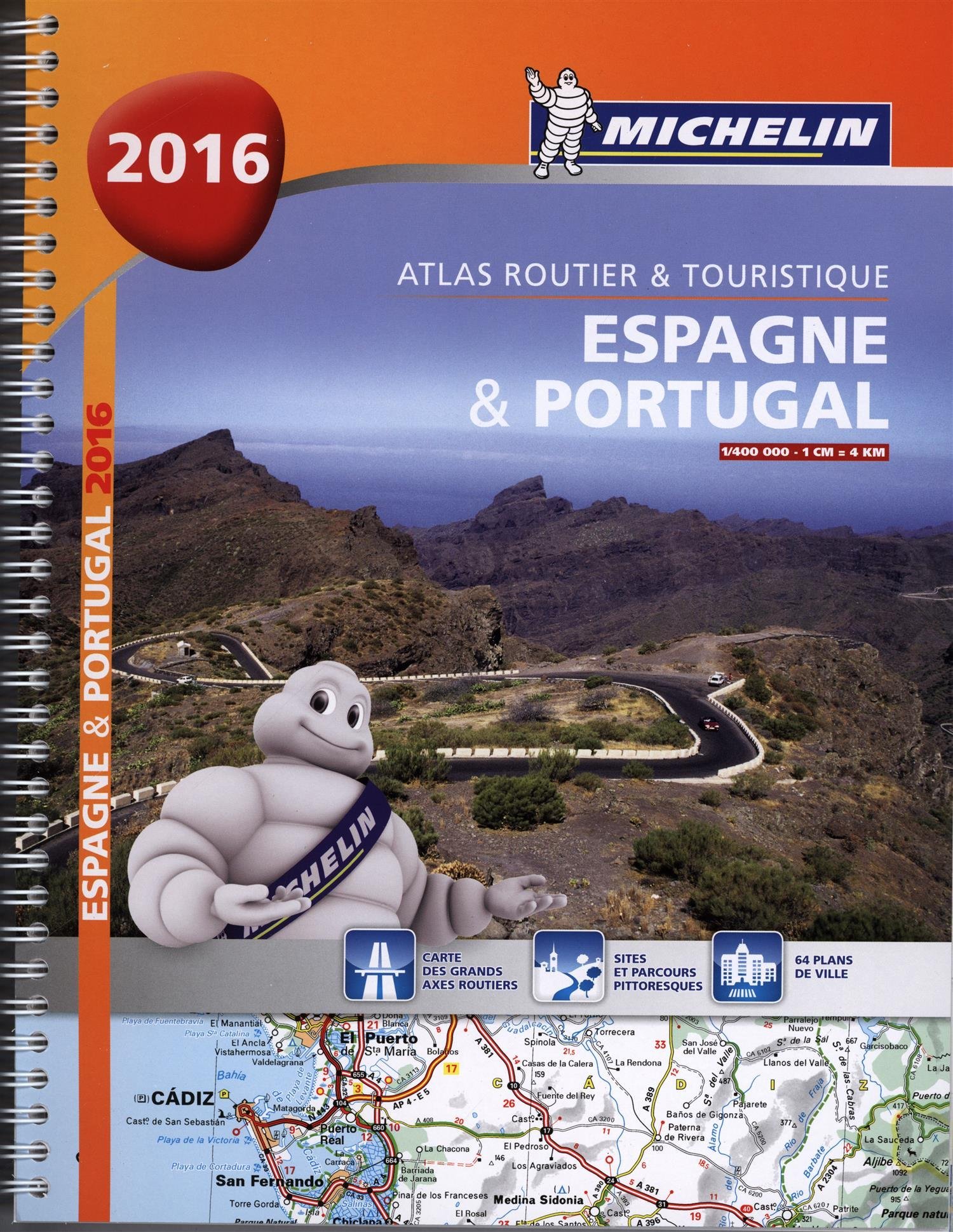 Atlas Espagne Portugal 16 Michelin Atlas French Edition Michelin Amazon Com Books