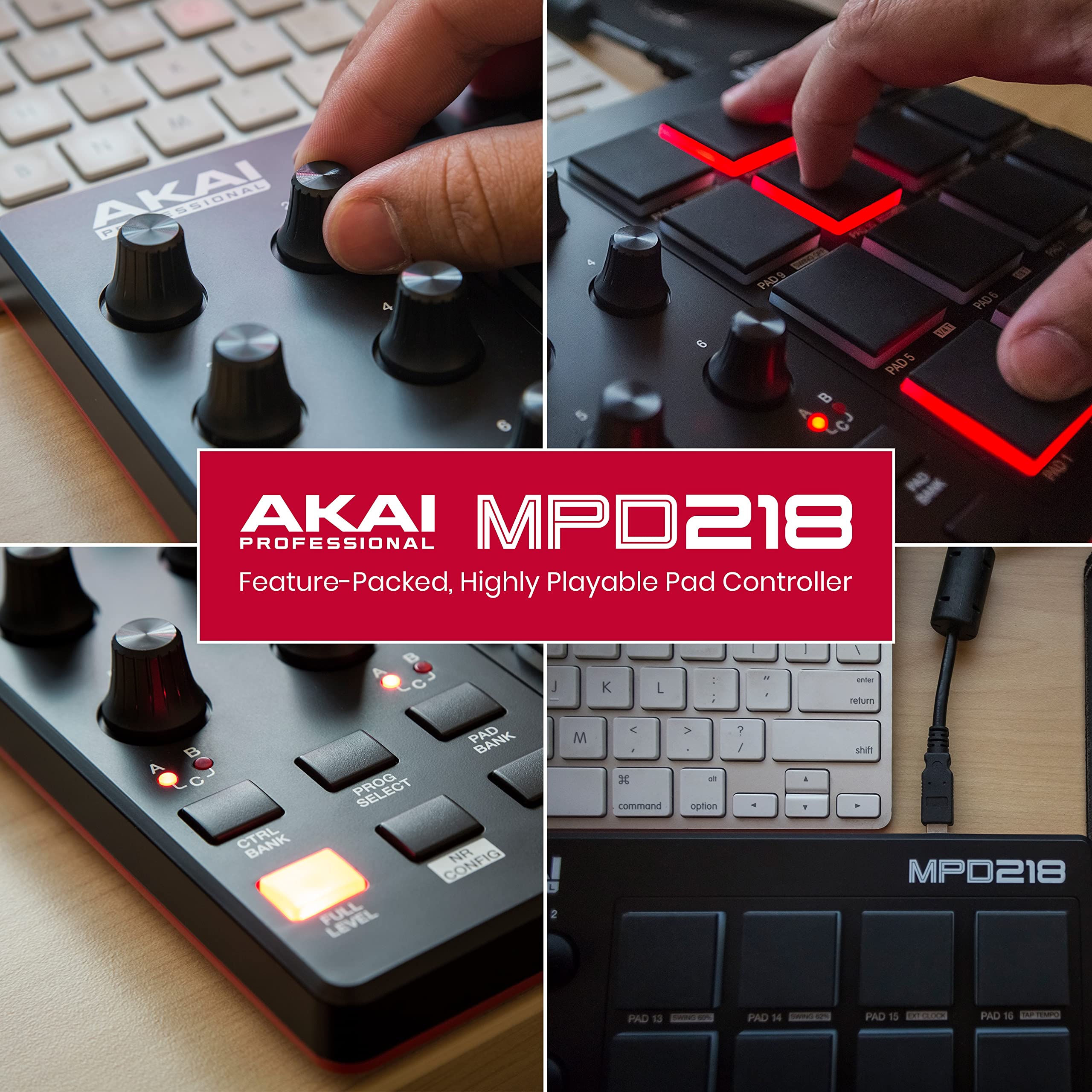 Akai Professional USB MIDI16パッド MPD218 Akai MPD 218 kontroler pad usb midi