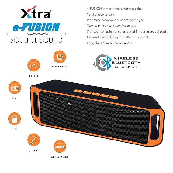 XTRA Mega Bass Wireless Bluetooth Speaker Portable Stereo FM Radio