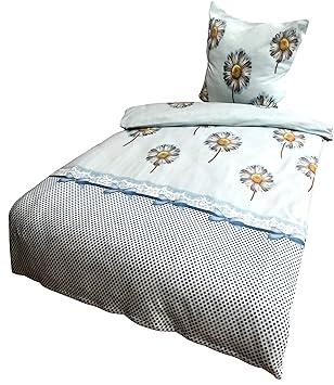 Leonado Vicenti Bettwäsche 135x200 4teilig Fleece Winter Grau Türkis gestreift Kuschel Flausch mit Reißverschluss