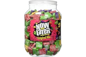 Now and Later Original Mix, Individually Wrapped Mixed Fruit Chew Candy, 60 Ounce Jar