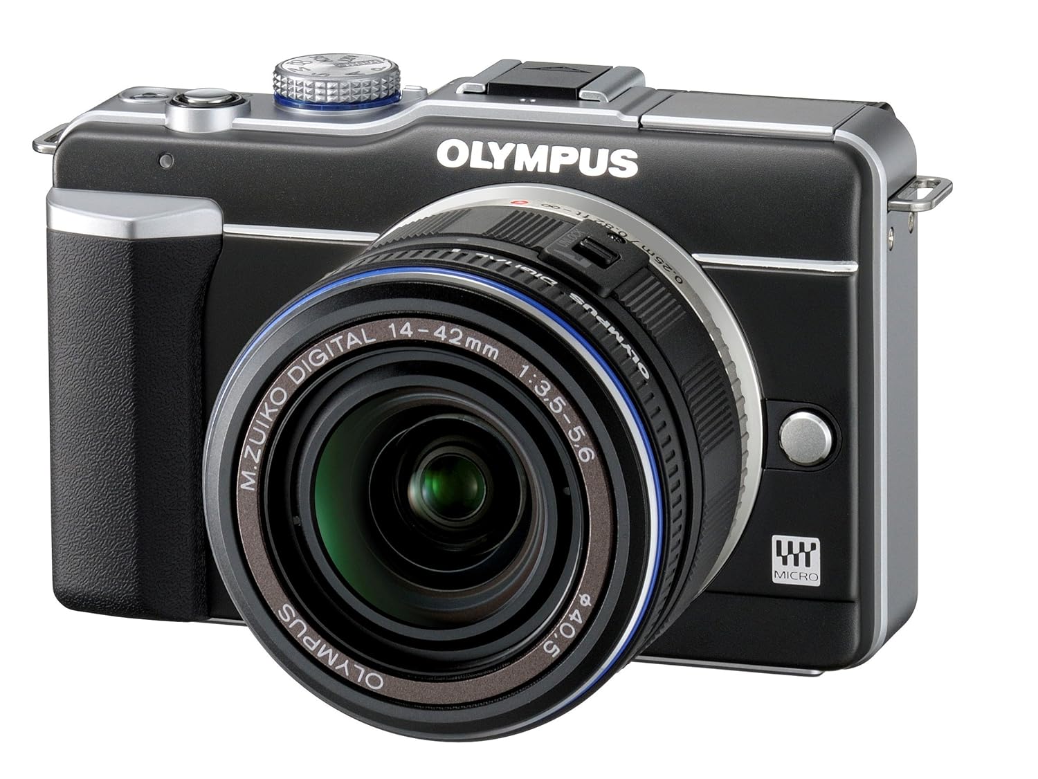 Amazon.com : Olympus PEN E-PL1 12.3MP Live MOS Micro Four Thirds Mirrorless  Digital Camera with 14-42mm f/3.5-5.6 Zuiko Digital Zoom Lens (Black) ...