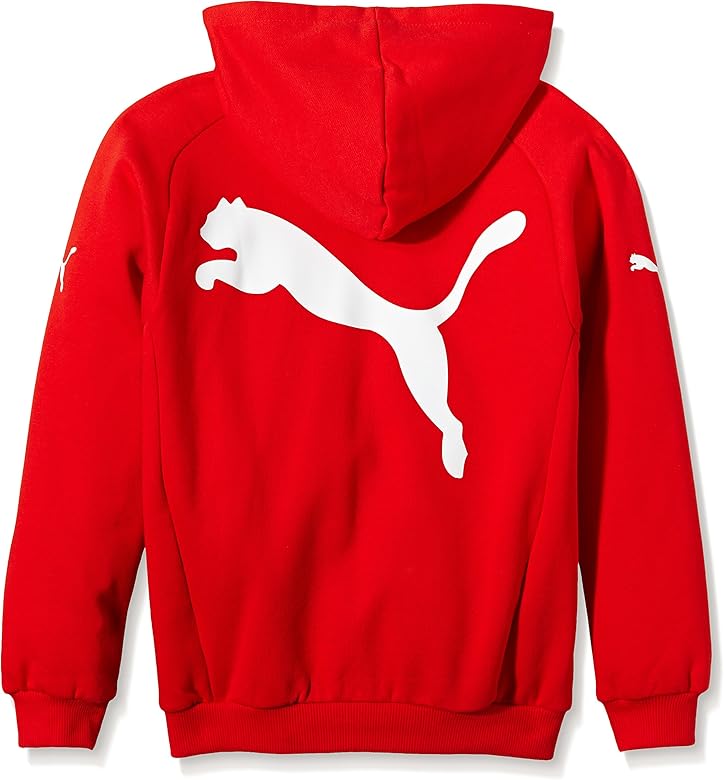 red and white puma hoodie