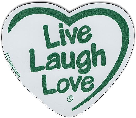 Amazon Com Live Laugh Love Decorative Heart Shape Message Magnet