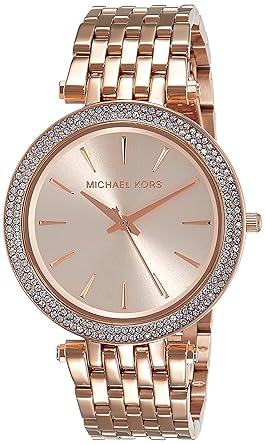 Analog Rose Dial Women's Watch - MK3192I