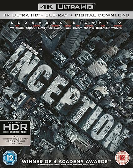 inception 4k uhd blu ray digital download 3 disc box set region free slipcase packaging fully packaged import amazon in leonardo dicaprio ken watanabe joseph gordon levitt marion cotillard ellen page christopher inception 4k uhd blu ray digital