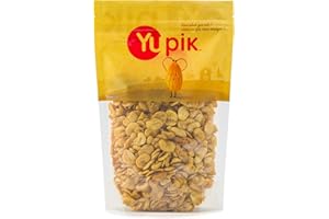 Yupik Salted Valencian Broad Beans, 450 g, 6 Count, High Protein Snack, Vegan, Gluten-Free Snack, Crunchy & Savory Split Bean
