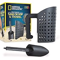 NATIONAL GEOGRAPHIC Metal Detector Accessories – Includes Sand Scoop for Metal Detecting and Metal Detector Shovel, Use as Sa