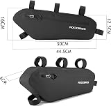 ROCKBROS Bike Frame Bag 4L Waterproof Triangle Top Tube Pouch Black view 5