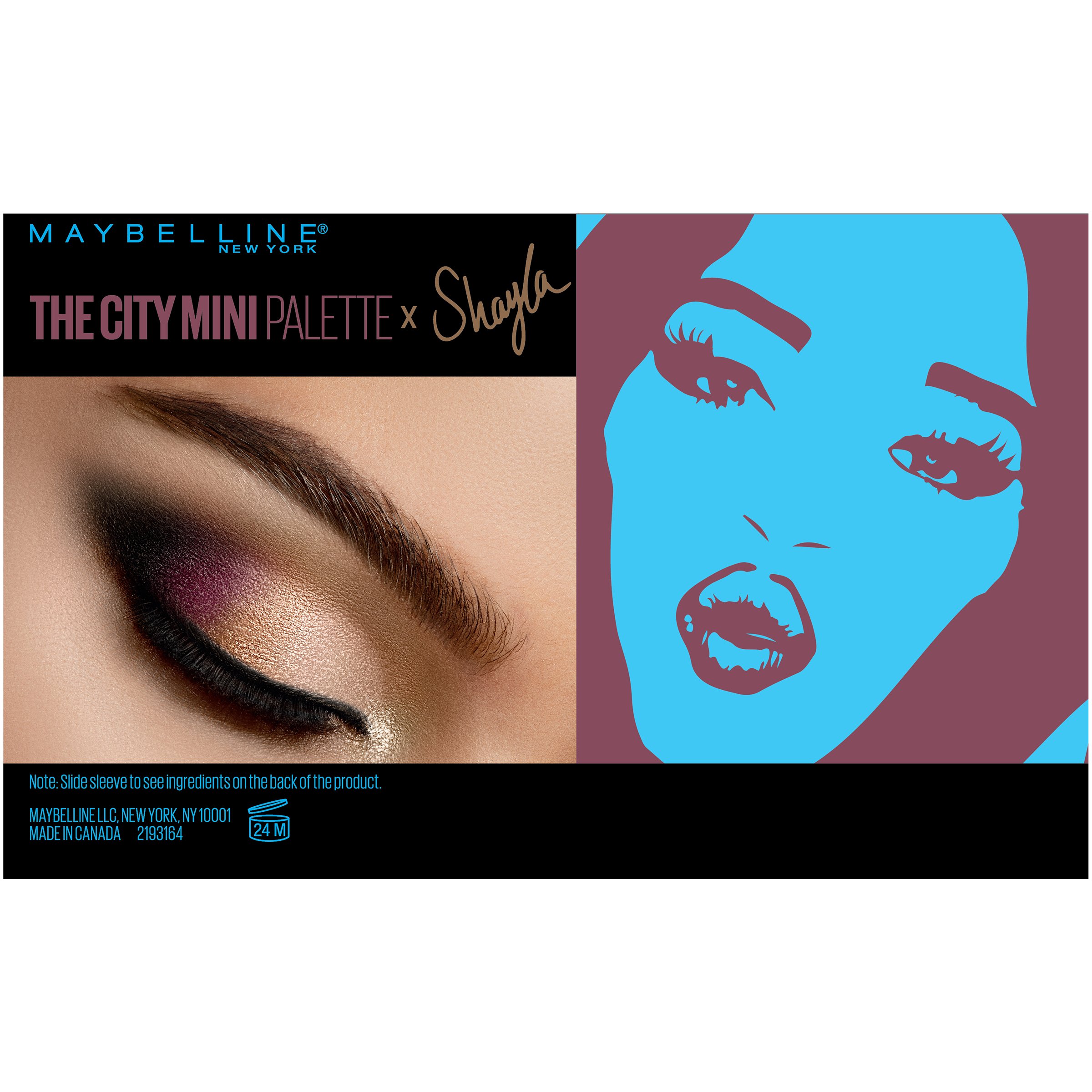 MAYBELLINE New York Makeup The City Mini Eyeshadow Palette X Shayla, Shayla Eyeshadow Palette, 0.14 oz,1 Count (Pack of 1),SG_B073P5JYCD_US