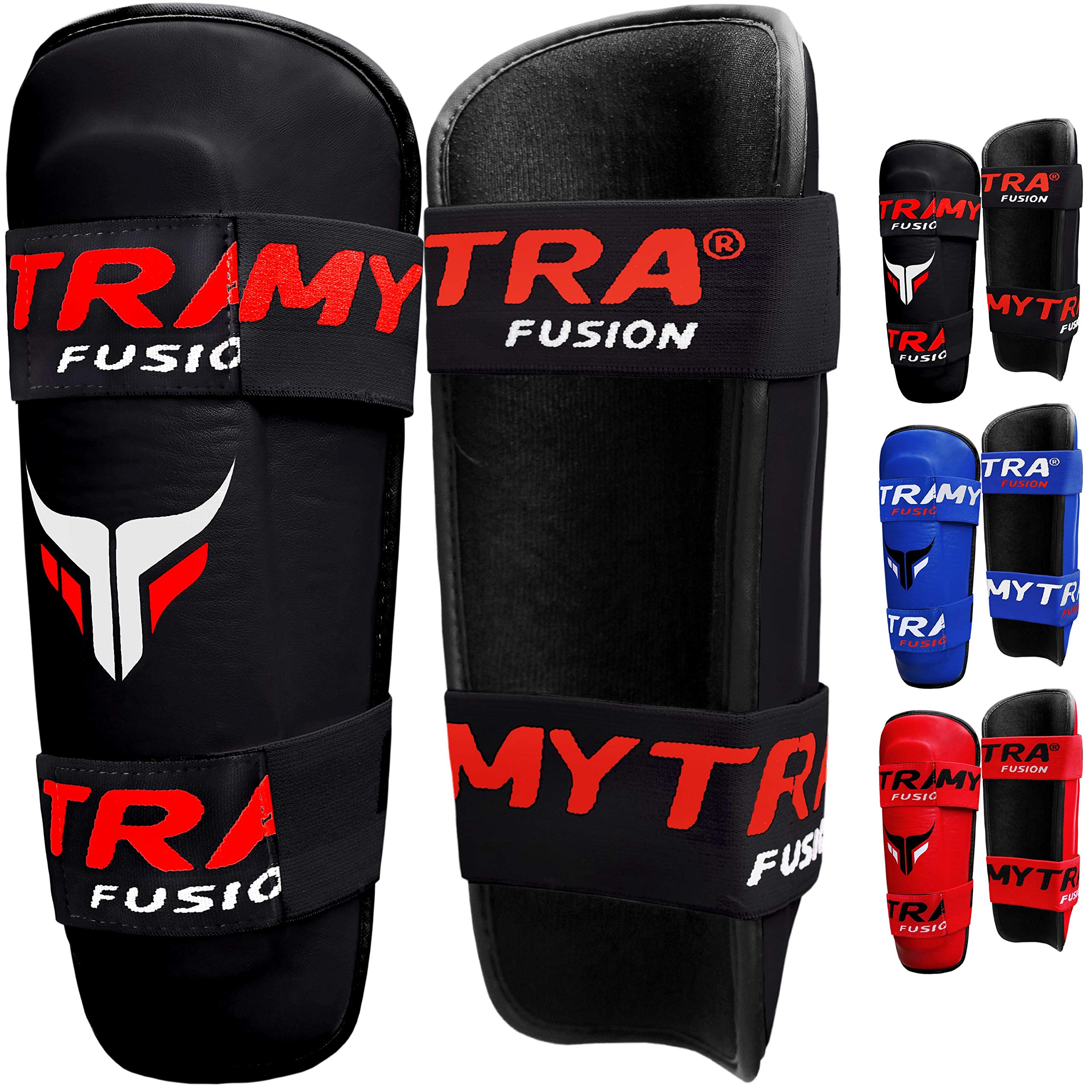 Mytra Fusion Shin Pads (Black, L/XL)