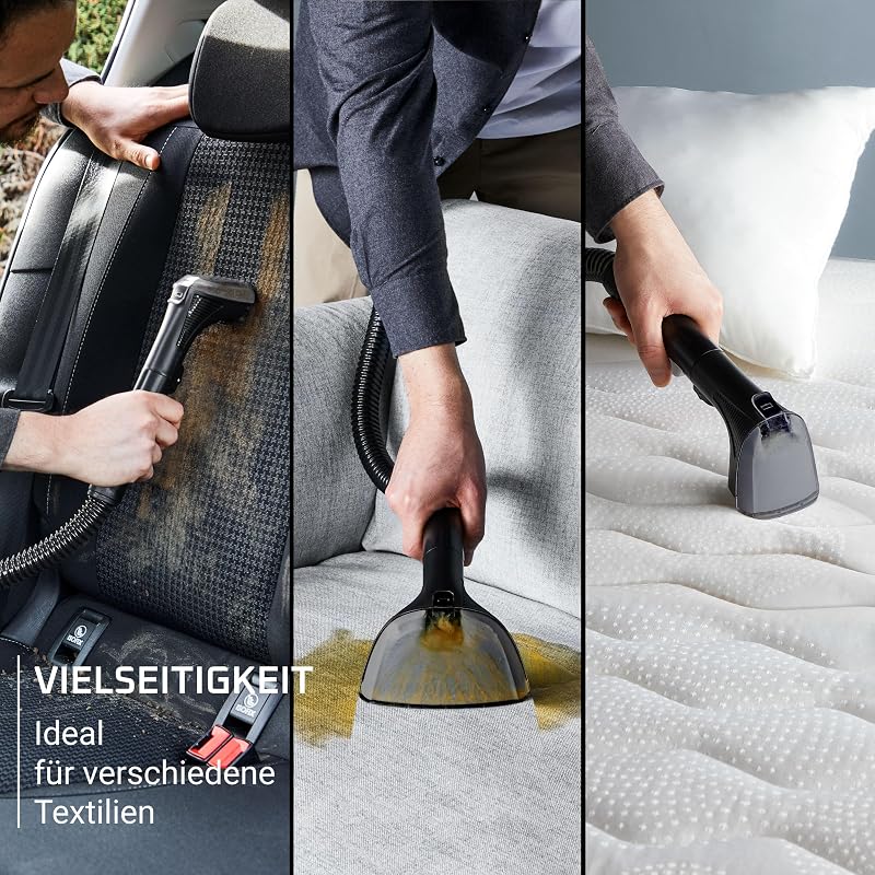 Clean It Fleckenreiniger, tragbarer Multi-Reinigungs-Teppichreiniger, kompaktes Design, ideal für Haustierschmutz, 400 Watt, 1,5-Liter-Frischwassertank, Grau, IN3011F0