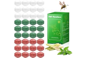 TRIHOOD 36 Pcs Peppermint Oil to Repel Wasp & Bee - Extra-Strength Peppermint Yellow Jackets Repellent, Hornets Repellent for Outdoor Garden Patio, Pet Safe, Natural