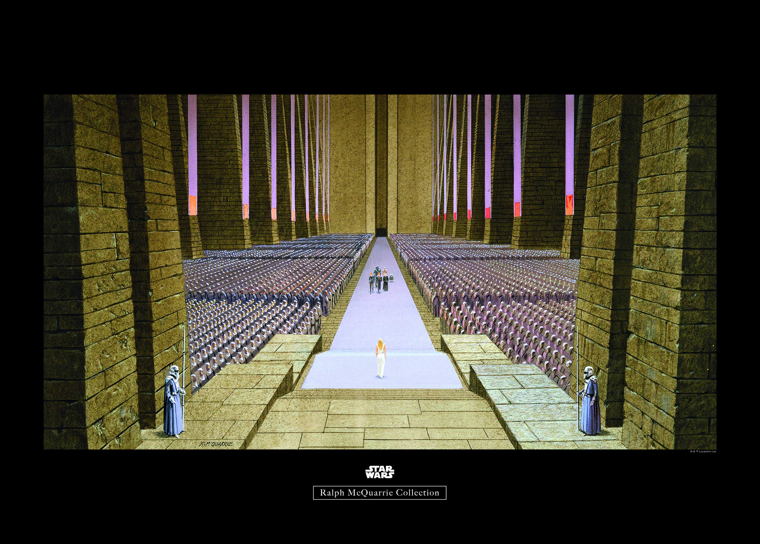 Komar Wall Picture Star Wars Classic RMQ Ceremony Children's Room Decoration Art Print Without Frame WB129-70 x 50 cm Size 70 x 50 cm (Width x Height)