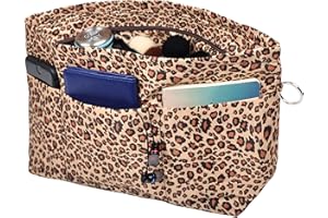 Vercord Handbag Purse Tote Pocketbook Organizer Insert Zipper Closure 11 Pockets 3 Sizes Many Colors