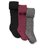 Amazon Essentials Girls' Cable Knit Tight, Pack of