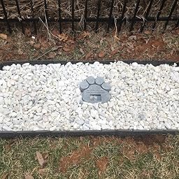 Amazon.com : Paw Print Pet Memorial Stone : Pet Personalized Stone ...