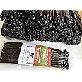 4oz Organic Madagascar Vanilla Beans Grade A. Certified USDA Organic. 6"-8" by FITNCLEAN VANILLA. Bulk for Extract, Cooking and Baking by the Weight 0.25 Pound (1/4Lb) Bourbon Fresh NON-GMO Pods.