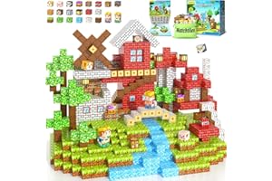 MATCHTILES Magnetic Blocks Toys, Build Mine Magnet World Set, Magnetic Tiles Building for Boys & Girls Age 4-8 5-7, STEM Montessori Sensory Toys for Toddlers Kids Gifts