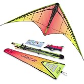 Jazz 2.0 Dual-line Sport Kite Ready to Fly with Flying Lines, Wrist Straps, Winder, Instructions, and Storage Bag