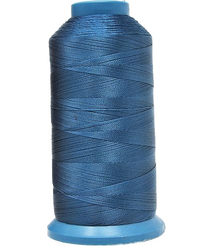 Selric Tex 70, filo di nylon legato per cucito in pelle, 210D/3 T70#69, filo resistente per tappezzeria per pelle e altri tessuti pesanti (nero