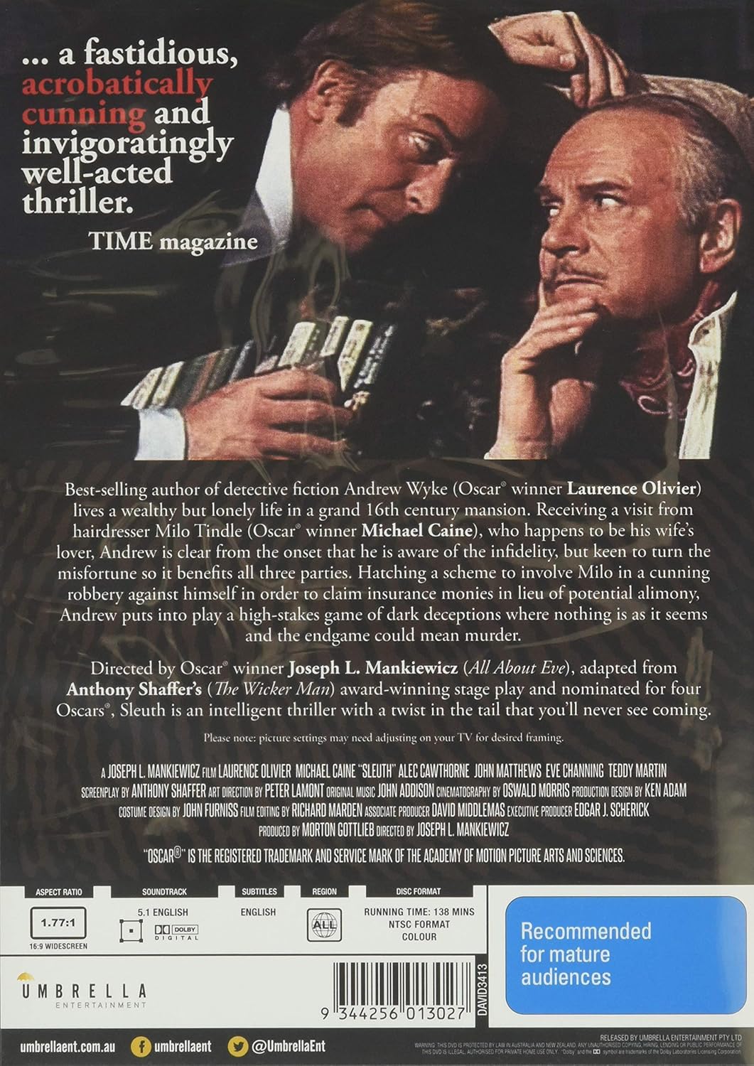 Amazon Co Jp Sleuth Dvd ブルーレイ