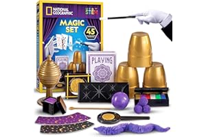National Geographic Kids Magic Set - 45 Magic Tricks for Kids with Step-by-Step Video Instructions from a Professional Magici