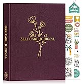 Lanpn Self Care Journal for Women, Self Love Guided Journals with Prompts, Daily Reflection Wellness & Gratitude Planner, 5 Minute Mental Health Notebook, Mindfulness Mood Log, 240 Pages, Purple
