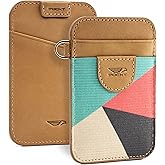 POCKT Slim Card Holder Wallet For Men and Women - Minimalist Front Pocket Wallet Elastic Credit Card Holder Genuine Leather RFID Blocking Card Case Wallets | Cross