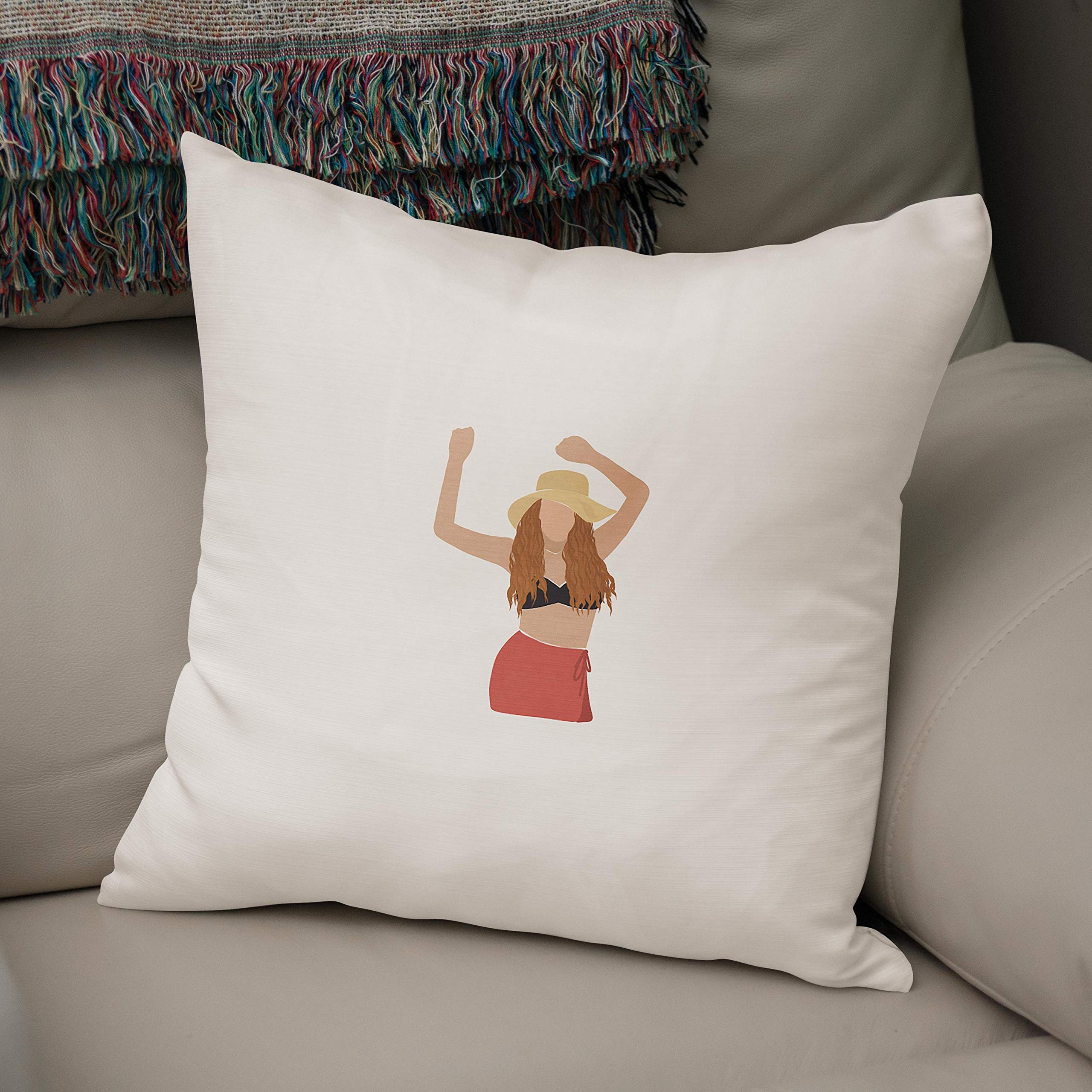 Bonamaison, Decorative Cushion Cover - 50% Cotton 50% Polyester - 43x43cm - Designed and Manufactured in Turkey