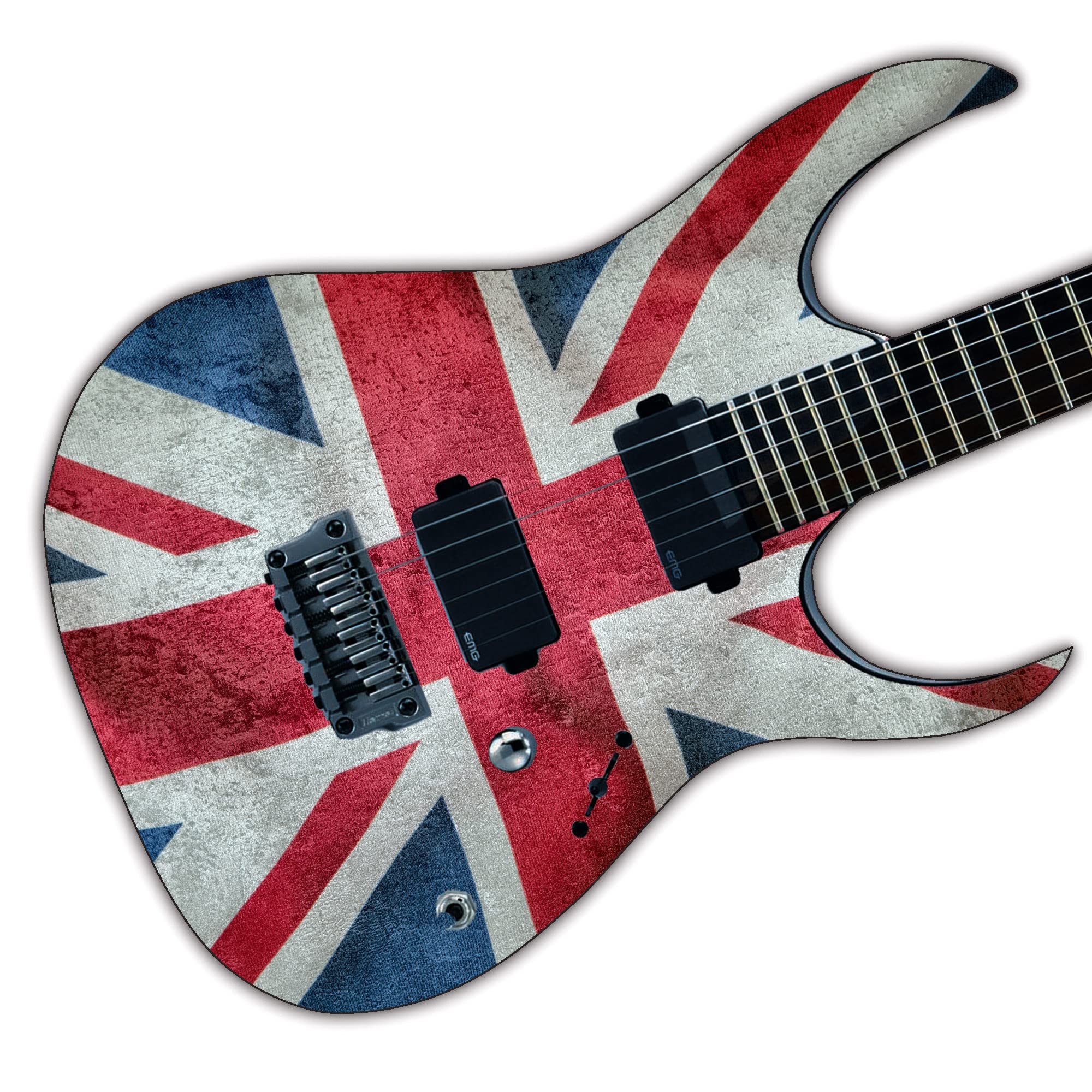 DesignDivil Guitar/Bass Union Jack Laminated Skin Wrap Vinyl Decal Sticker. GS136