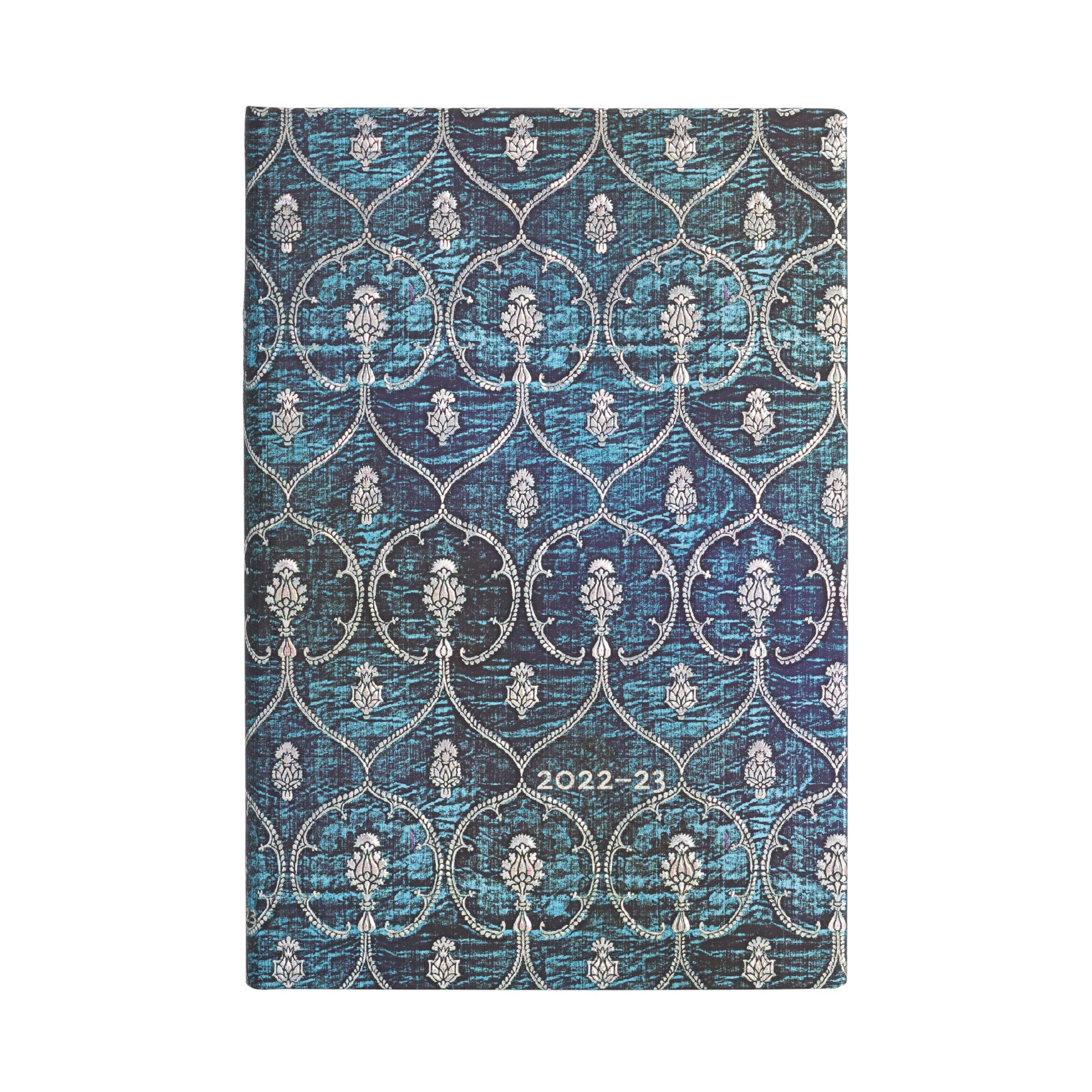 Paperblanks 18 Month Diaries 2022-2023 Blue Velvet | Horizontal | Mini (95 × 140 mm)