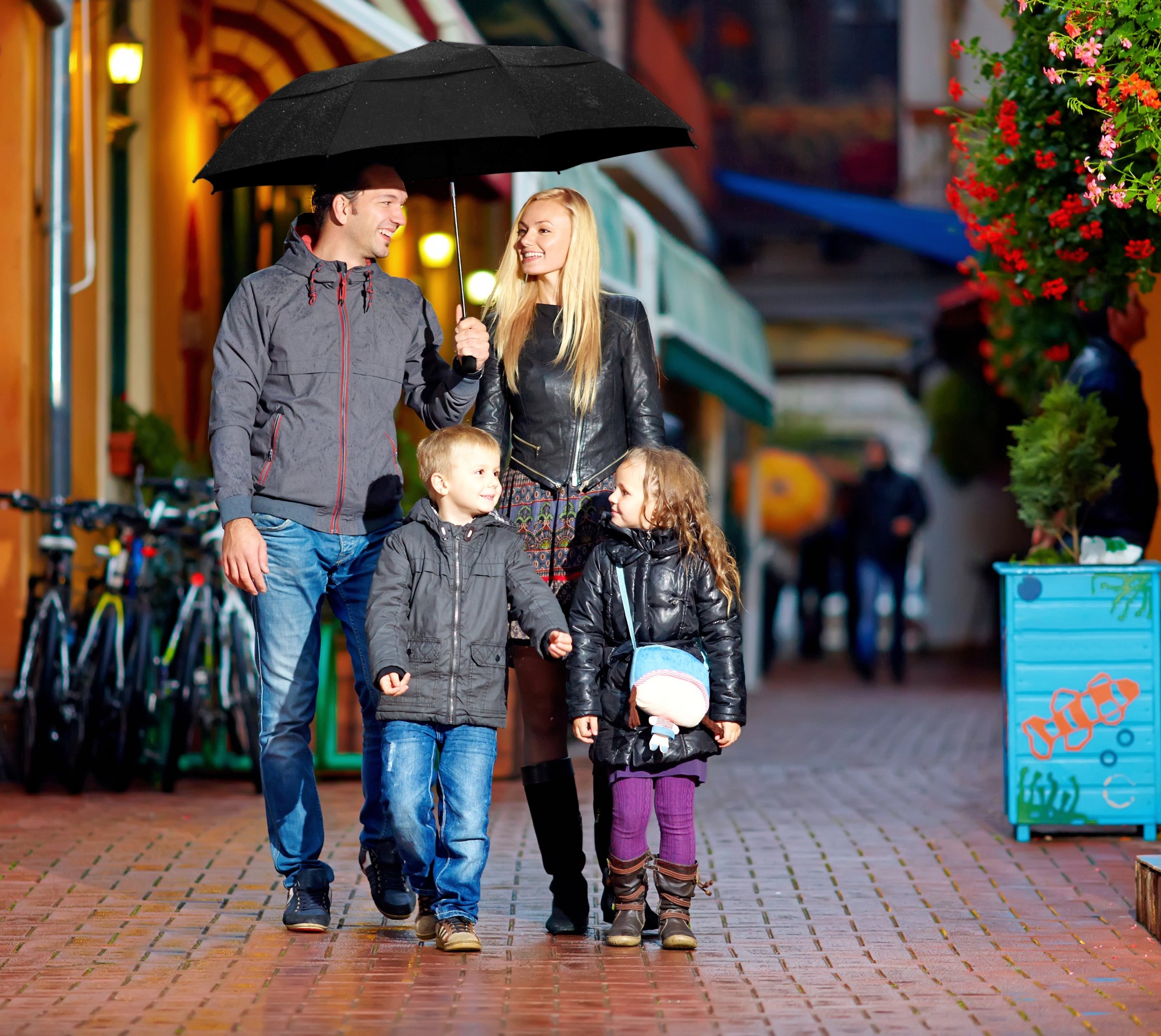 EEZ-Y Golf Umbrella - 58 Inch Windproof Rain Umbrellas w/Double Canopy - Compact, Portable & Break Resistant for Travel