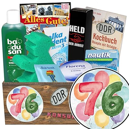 Geschenke Zum 76 Geburtstag Fur Manner Geschenk Set Geschenke Zum 76 Amazon De Lebensmittel Getranke