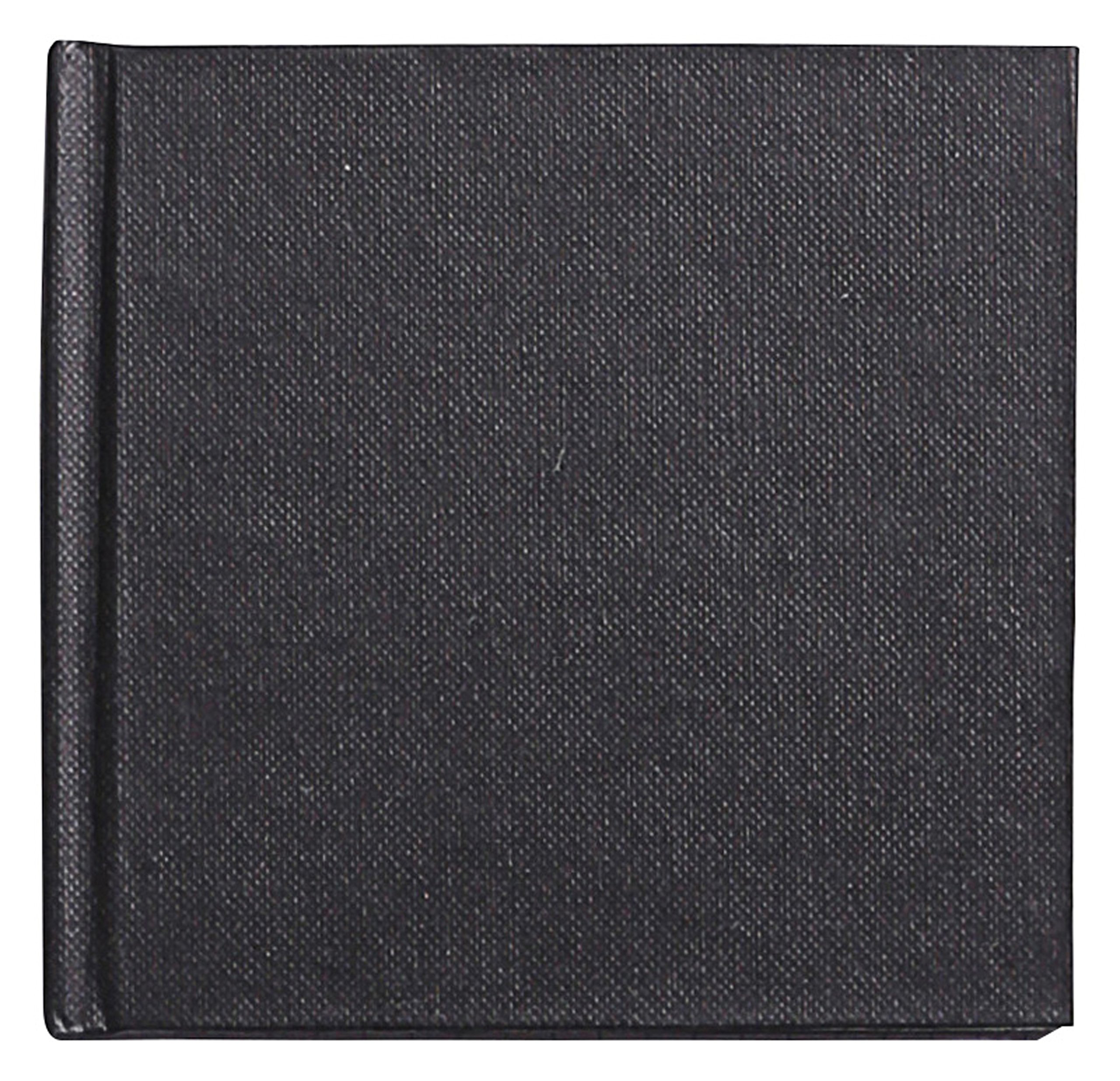 Clairefontaine - Ref 34236C - Goldline Casebound Square Pad (64 White Sheets) - 10 x 10cm Size, 140gsm Paper, Square Layout - Black Cover - Suitable for Dry Techniques