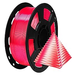 Silk Ruby Shiny Red PLA Filament, 1kg 2.2lbs 1.75mm