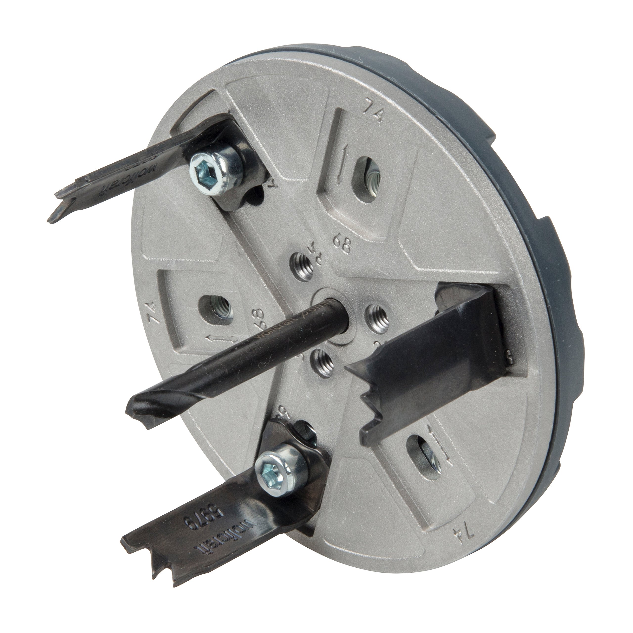 wolfcraft Adjustable Hole Saw, for Electrical Installations I 5983000 I For preparing electrical installations in drywall structures