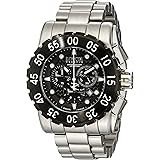 Invicta Men's 1957 Reserve Chronograph Black Dial Stainless Steel Watch