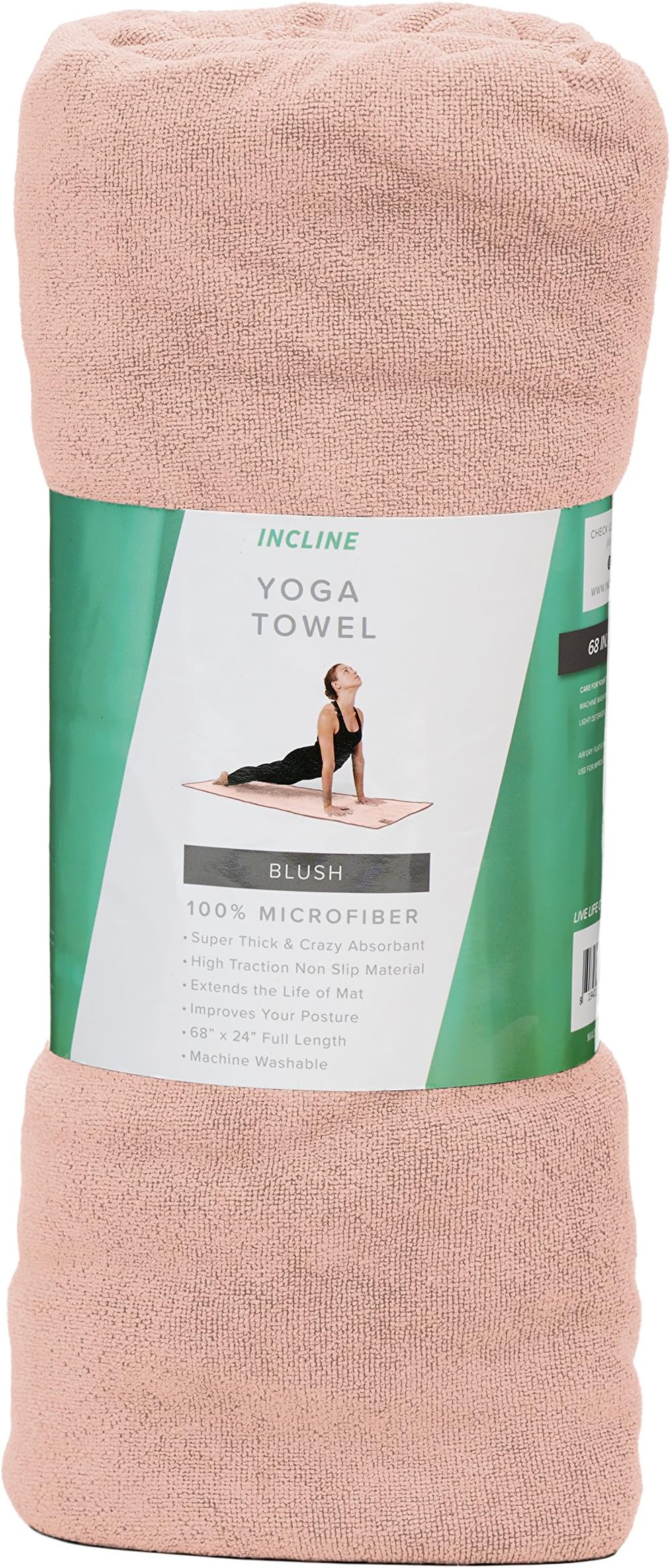 Incline Fit Microfiber Slip-Resistant Thick Yoga Towel