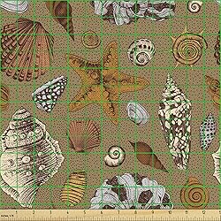 Ambesonne Ocean Fabric by The Yard, Underwater