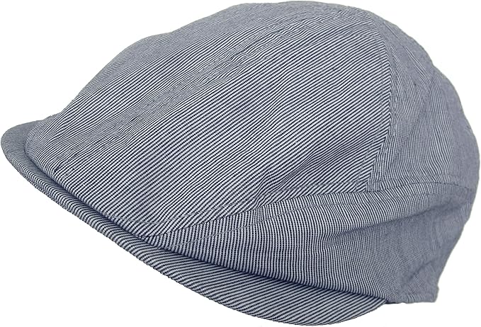 pinstripe newsboy cap
