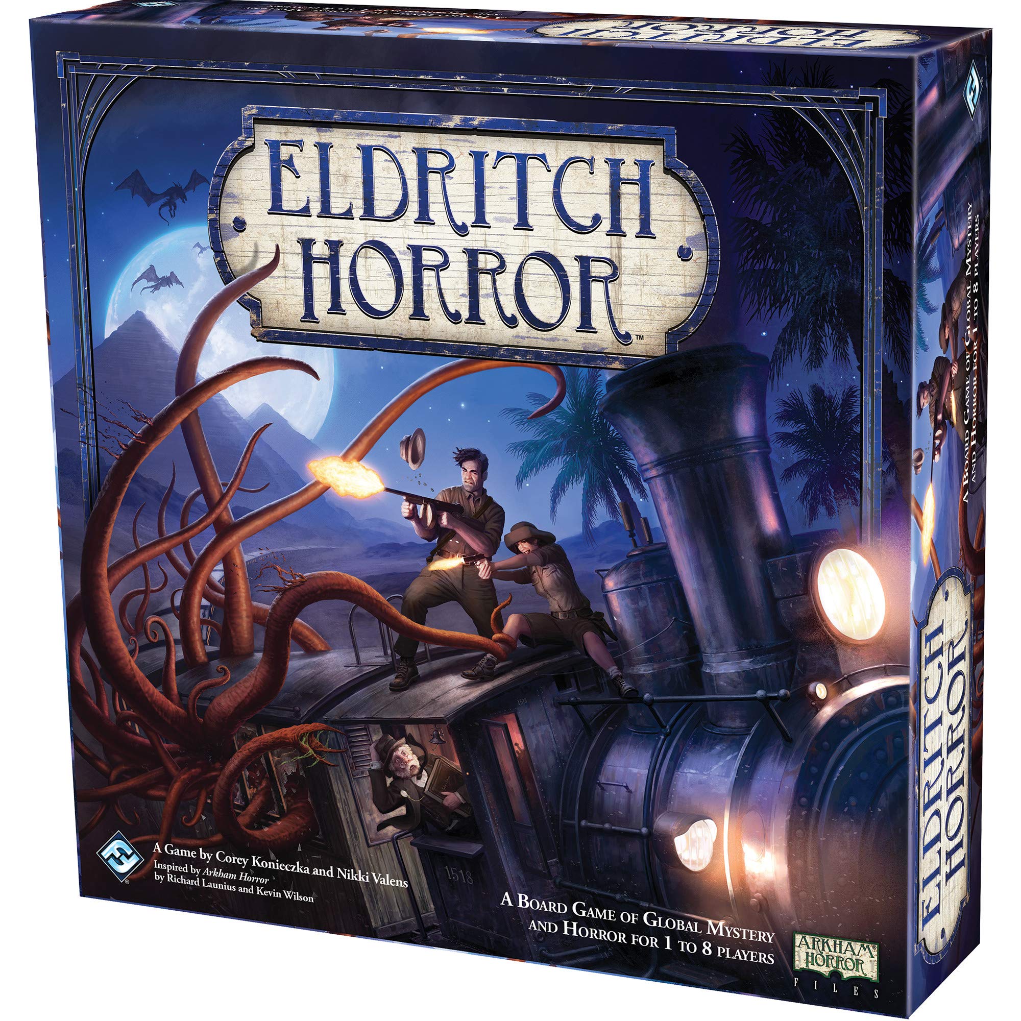 Asmodee Eldritch Horror Board Game - A World-Spanning Cooperative Adventure in Terror, Mystery Game for Adults, Ages 14+, 1-8 Players, 2-4 Hour Playtime