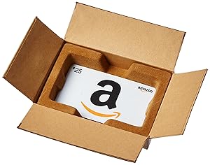 Amazon.com Gift Card in a Mini Amazon Shipping Box (Various Card Designs)