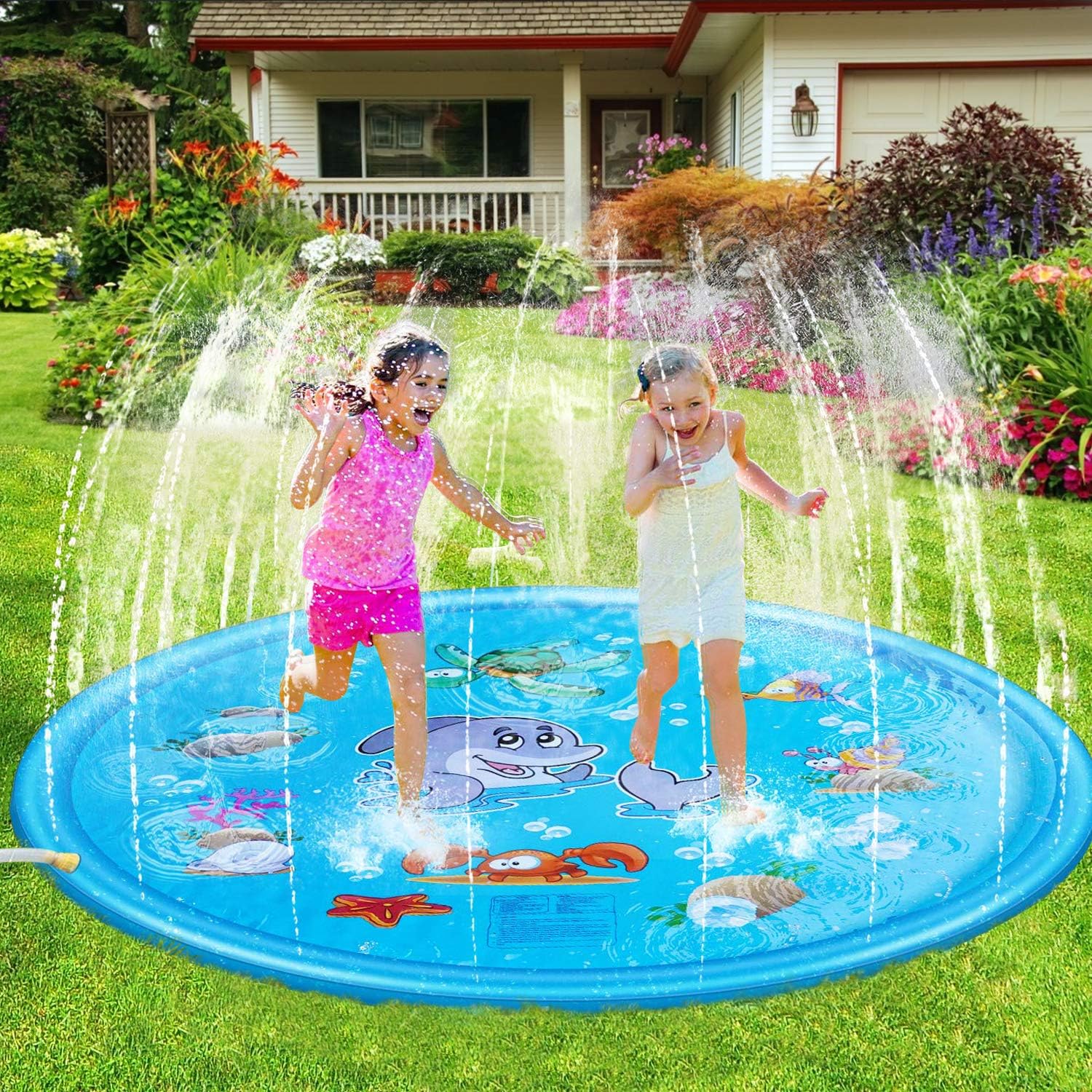 Sprinklers Toys Games Splash Pad Sprinkler 68 Play Mat Inflatable