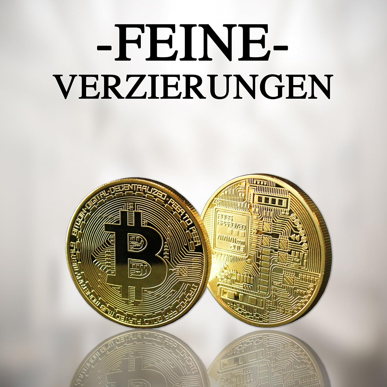 innoGadgets Physical Bitcoin medal covered with 24-carat real gold. In a noble casket for a true collector's item - Image 5