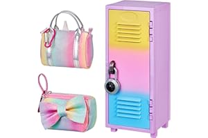 Real Littles Rainbow Locker + Handbag Bundle Pack! Exclusive Locker, Duffle Bag, Handbag & 15 Surprises (Kids, Girls, Unisex)