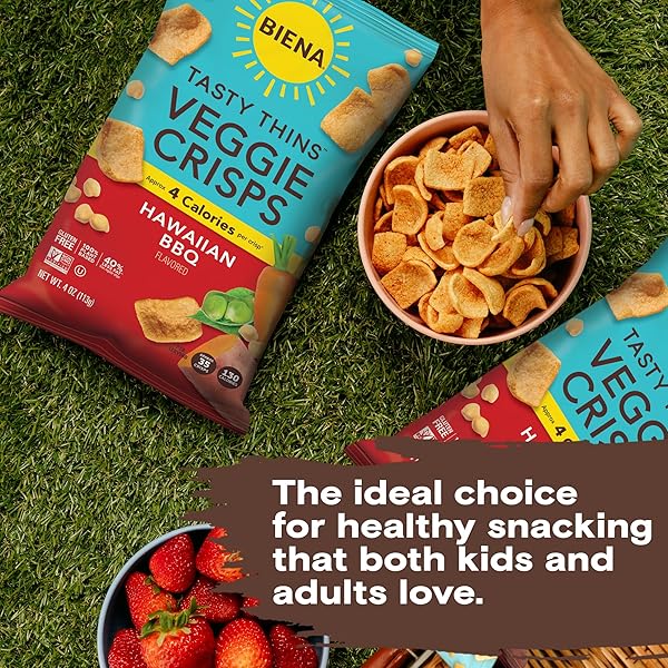 BIENA CRISPS TASTY THINS HW BBQ 4 OZ