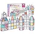 Glitter Unicorn and Rainbow Magnetic Tiles: Building Set for Kids, Magnetic Tiles, Magnetic Building Toys for for Creative Kids, STEM Toys for Boys and Girls Ages 3 and Up