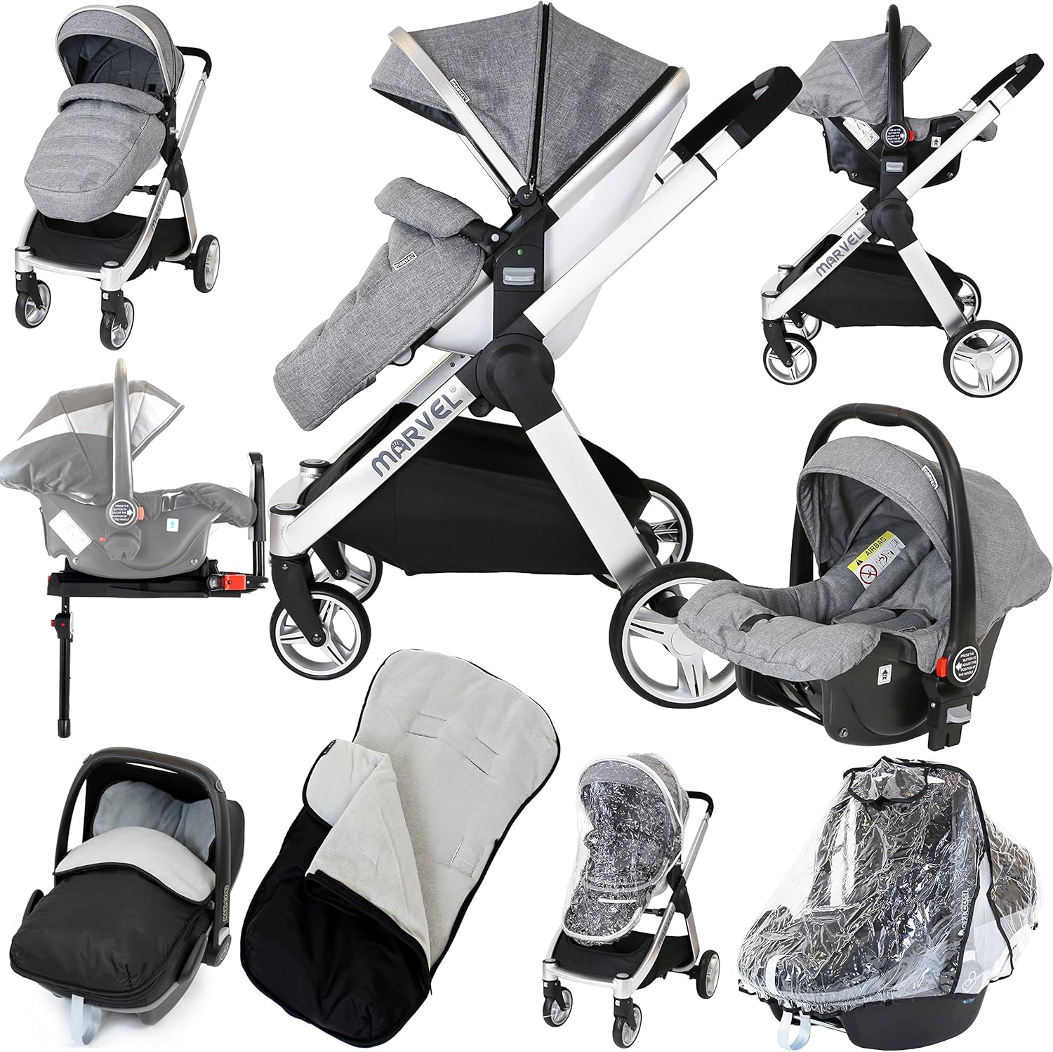 isafe marvel 3in1 pram review
